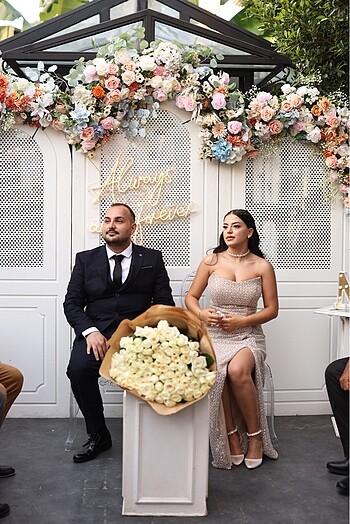 m Beden nişan elbisesi