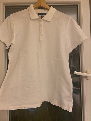Macy's Macy's beyaz polo yaka t-shirt