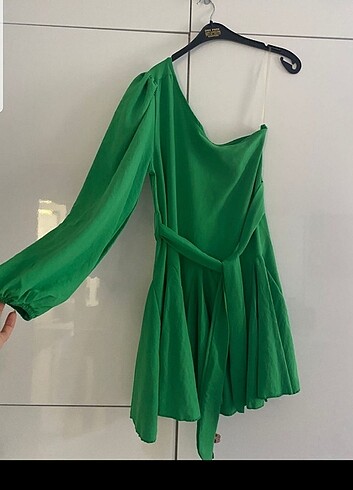 l Beden Yeşil elbise 