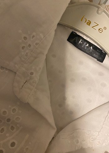 Uzun Kollu Nakışlı Beyaz Bohem Gömlek - Görsel 3