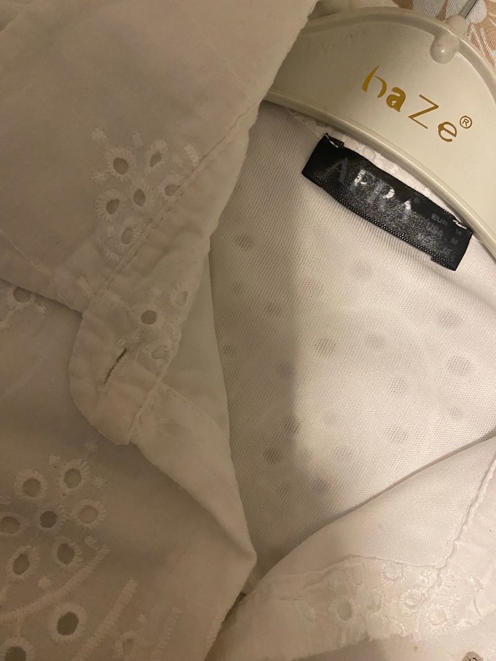 Uzun Kollu Nakışlı Beyaz Bohem Gömlek - Görsel 3