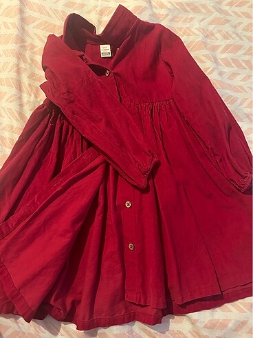 5 Yaş Beden kırmızı Renk Kırmızı kız çocuk elbise