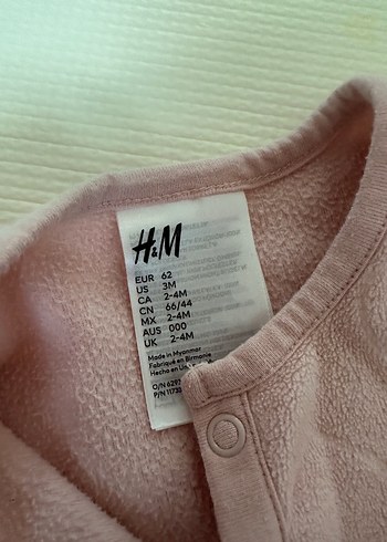 Pembe Düğmeli Bebek Kız Tulum - Görsel 2