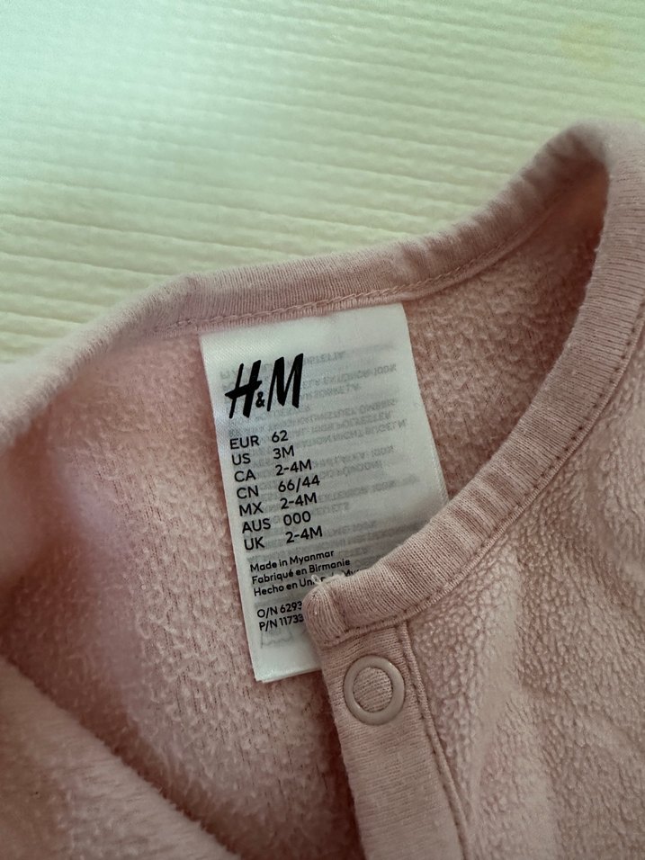 Pembe Düğmeli Bebek Kız Tulum - Görsel 2