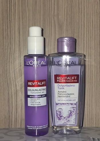L'Oréal Revitalift Dolgunlaştırıcı Temizleme Jeli ve Tonik