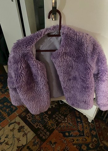 42 Beden Mor Peluş Kadın Mont