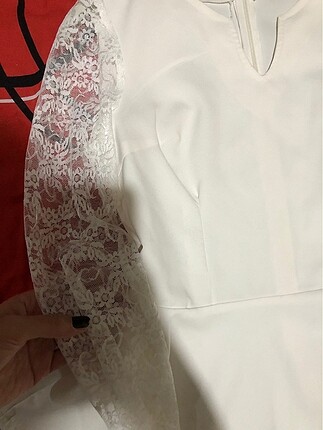 Diğer Beyaz bluz Atlas kumaş