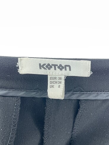36 Beden siyah Renk Koton Kumaş Pantolon %70 İndirimli.