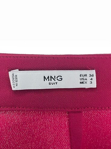 36 Beden bordo Renk Mango Kumaş Pantolon %70 İndirimli.