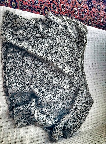 Mini cep detaylı güpür dantel crop bluz - Görsel 10