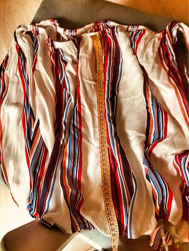 Keten straplez takma bitişik kol bluz - Görsel 5