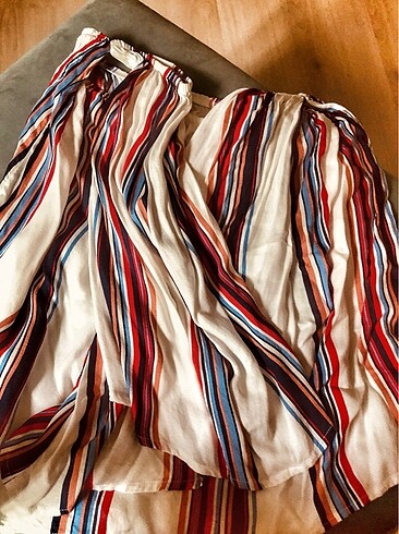 Keten straplez takma bitişik kol bluz - Görsel 6