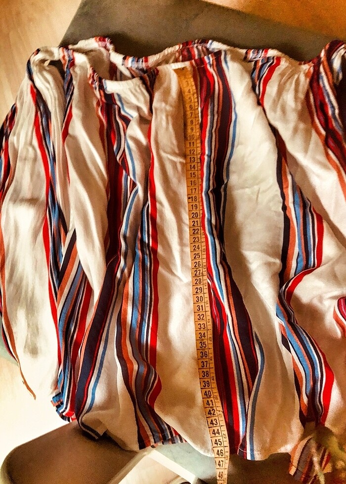 Keten straplez takma bitişik kol bluz - Görsel 5