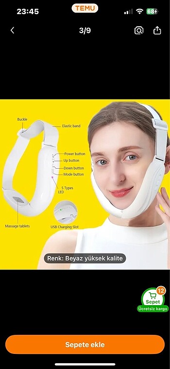 Beden Renk Yüz masaj aleti
