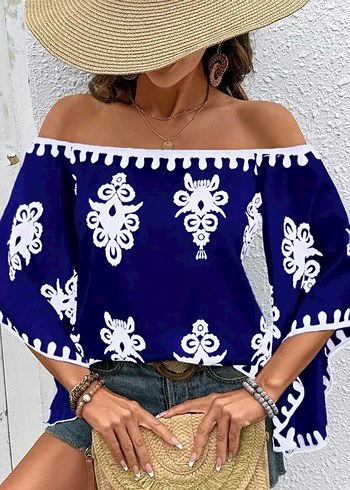 Yazlık madonna yaka bluz - Görsel 3