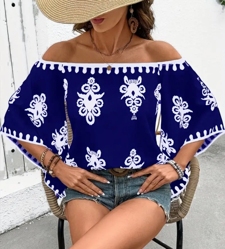 Yazlık madonna yaka bluz - Görsel 5