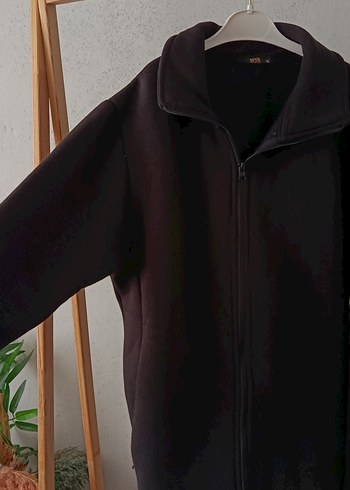 Diğer Erkek Siyah Fermuarlı Yüksek Yakalı hırka. xl ama dar kalıp M