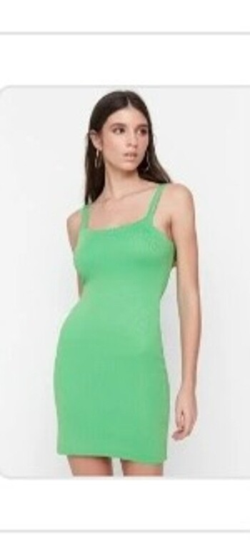 s Beden yeşil Renk yeşil mini elbise