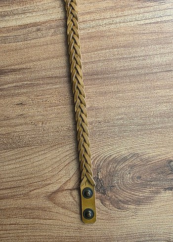 Bej Parlak Bohem Erkek deri Bileklik - Görsel 4