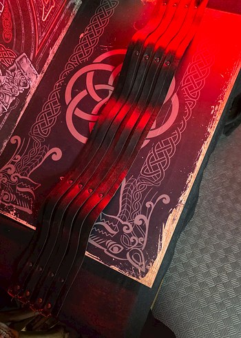 Darth maul cosplay erkek deri kemer - Görsel 6