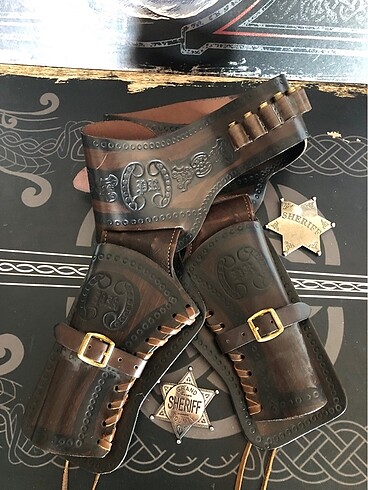 Denix Western kovboy deri kemer