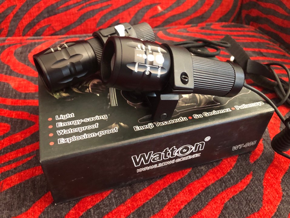 2 adet Watton Wt-005 Zoomlu Tüfek Feneri - Görsel 4