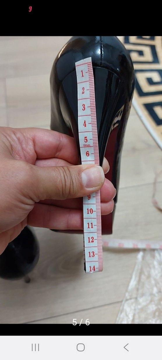 Siyah Rugan Stiletto Topuklu Kadın Ayakkabı - Görsel 5