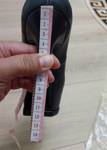 Siyah Platform Topuklu Gotik Kadın Stiletto - Görsel 5