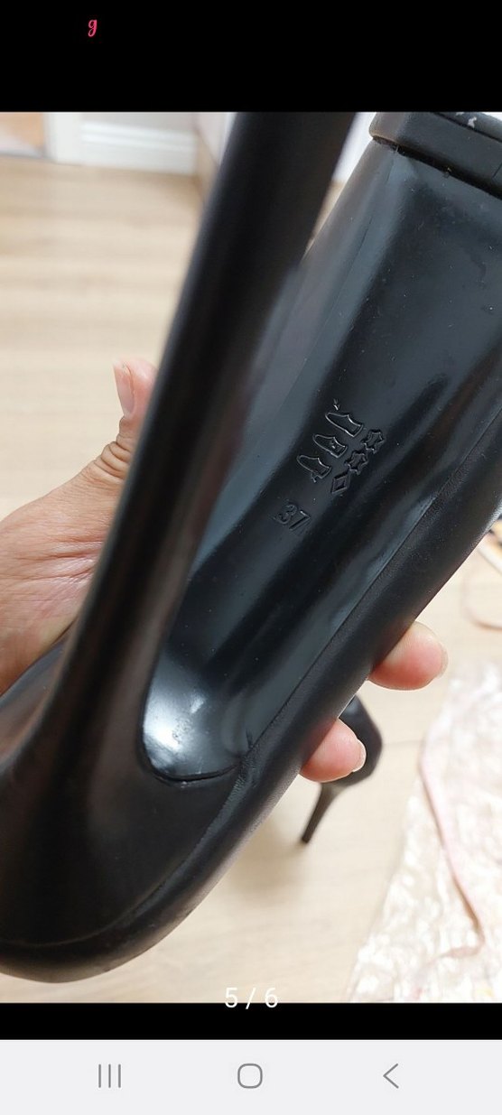 Siyah Platform Topuklu Gotik Kadın Stiletto - Görsel 3