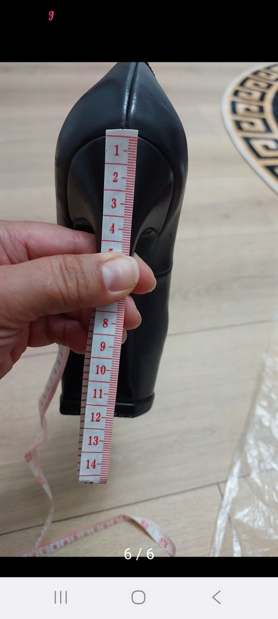 Siyah Platform Topuklu Gotik Kadın Stiletto - Görsel 5