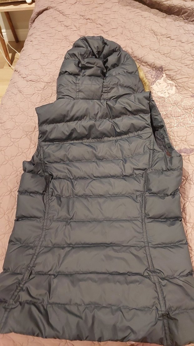 Gri Kürklü Kadın Şişme Yelek orjinal - Görsel 2