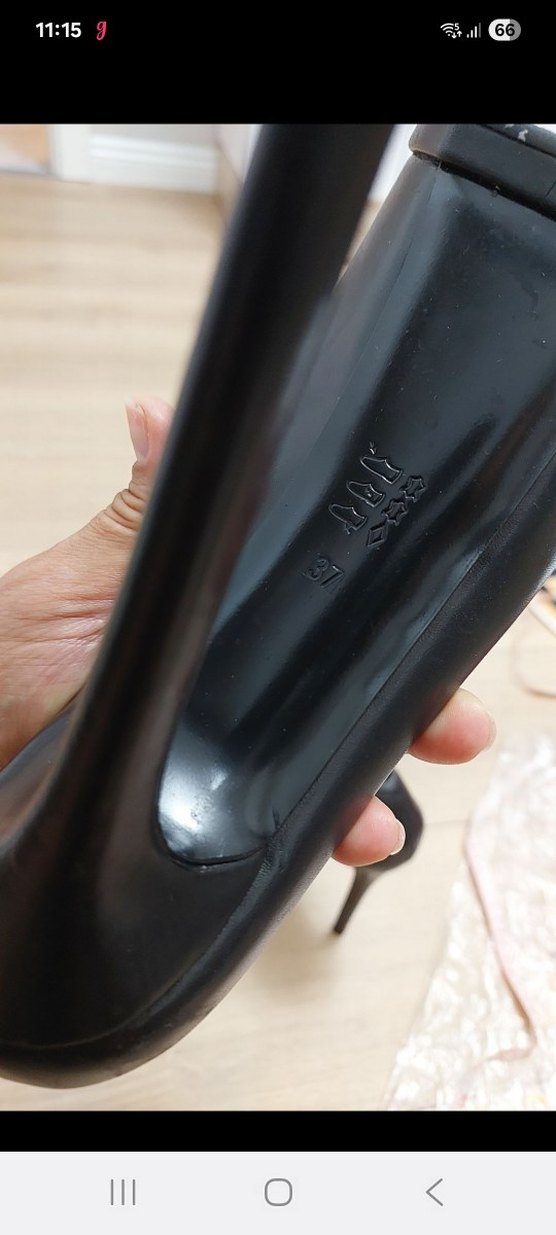 Siyah İnce Topuklu Platform Kadın Ayakkabı - Görsel 3