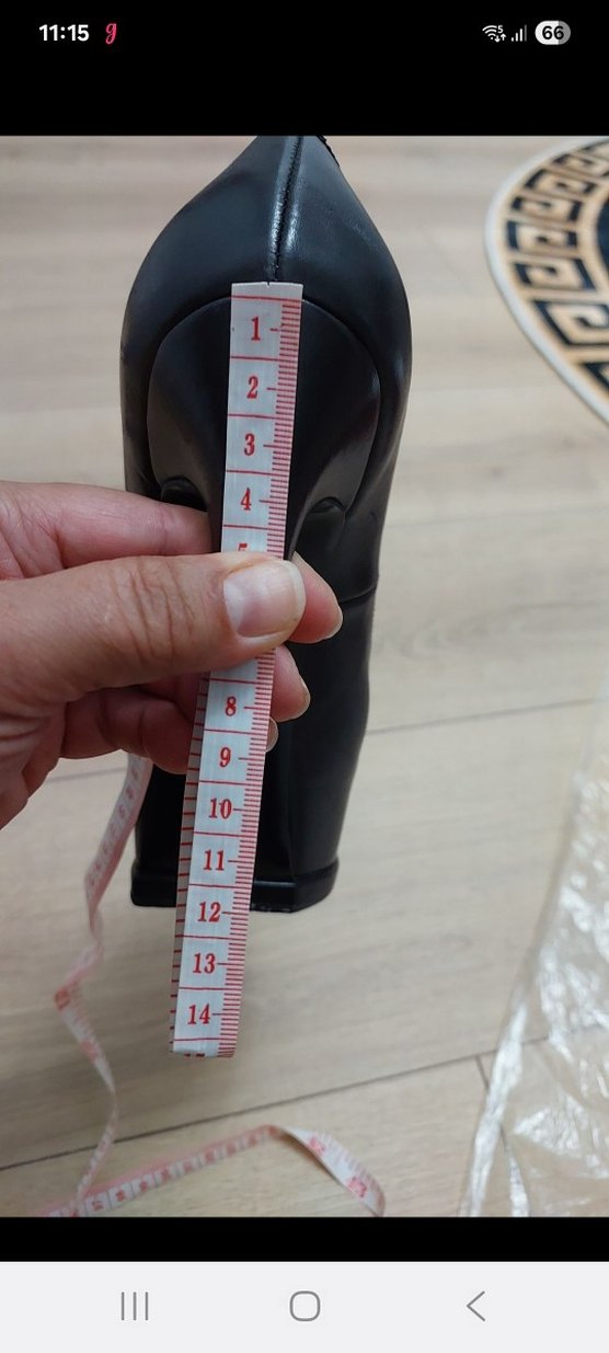 Siyah İnce Topuklu Platform Kadın Ayakkabı - Görsel 4