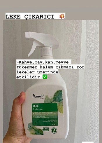 Homni Leke Çıkarıcı Sprey 750 ml