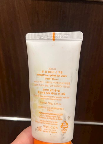 Frudia 50+ Tonlu Güneş Kremi Yüksek Koruma - Görsel 2