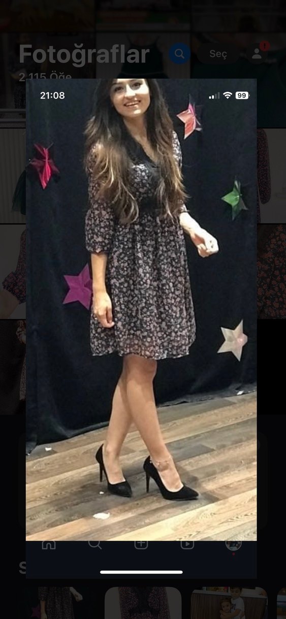 Şifon elbise - Görsel 5