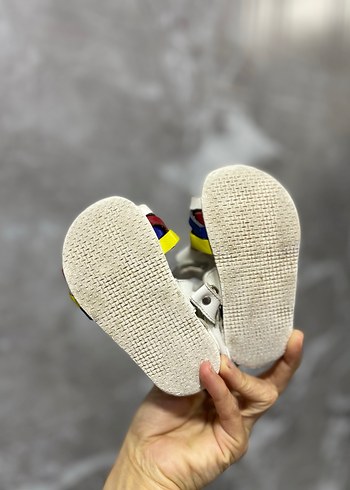 Renkli deri Kız Çocuk sandalet - Görsel 3