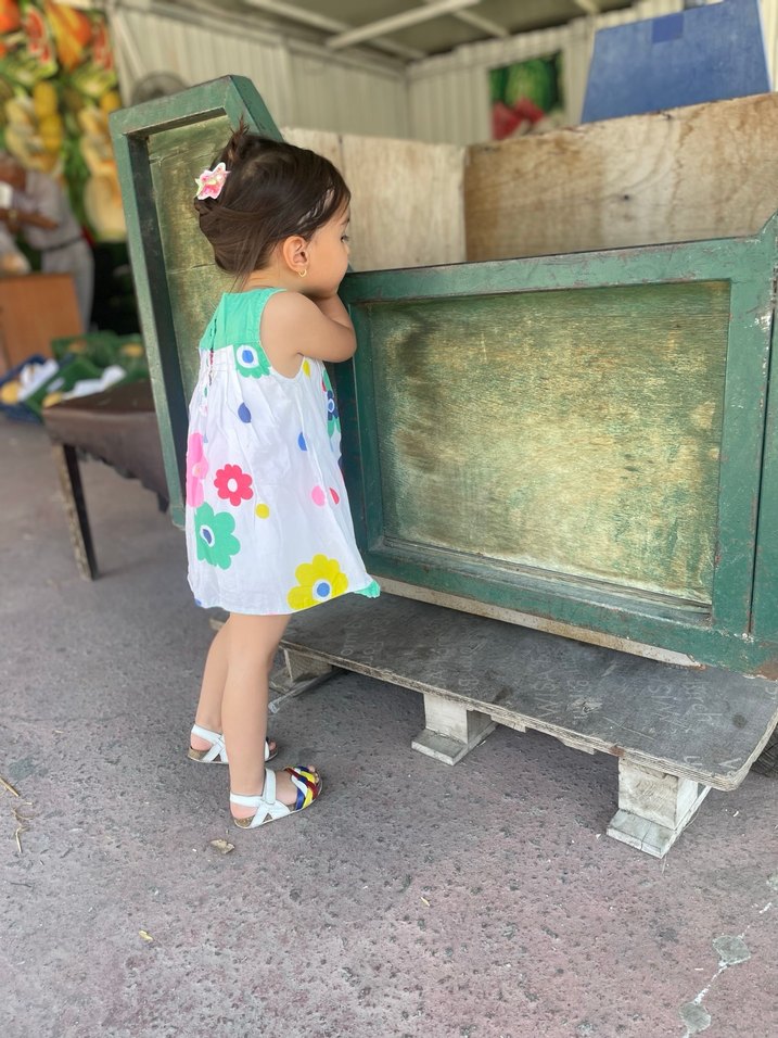 Renkli deri Kız Çocuk sandalet - Görsel 5