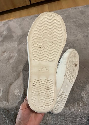 Bej Leopar Desenli Kadın zara Spor Ayakkabı - Görsel 6