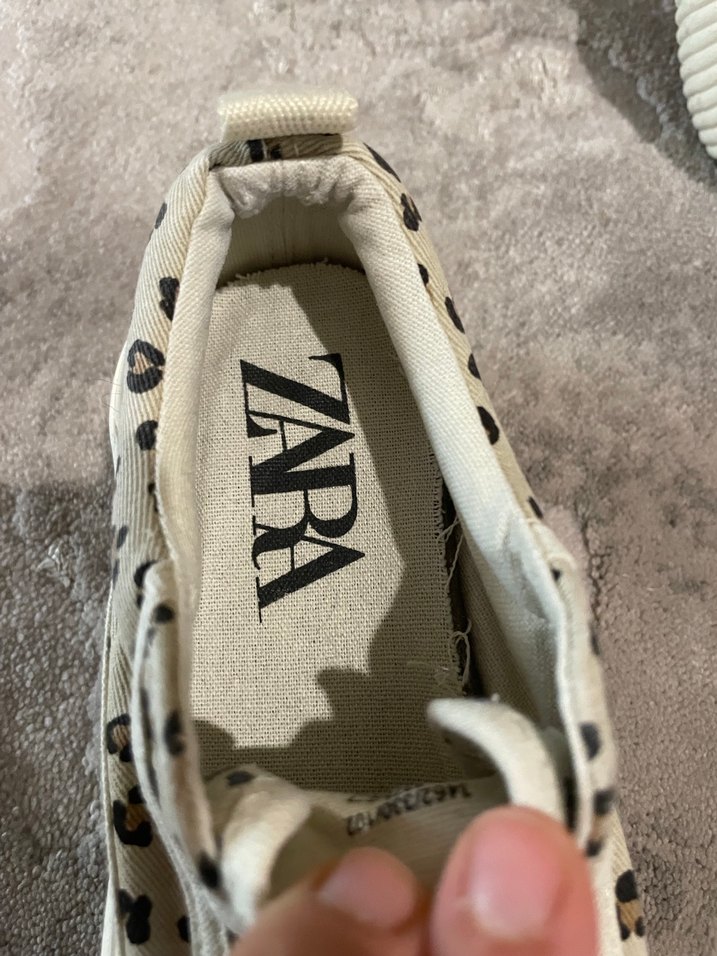 Bej Leopar Desenli Kadın zara Spor Ayakkabı - Görsel 2