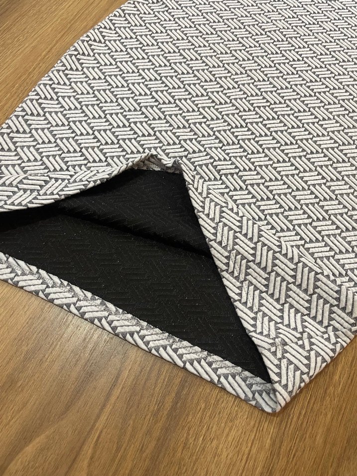 Gri Desenli Kadın Kalem Elbise - Görsel 4