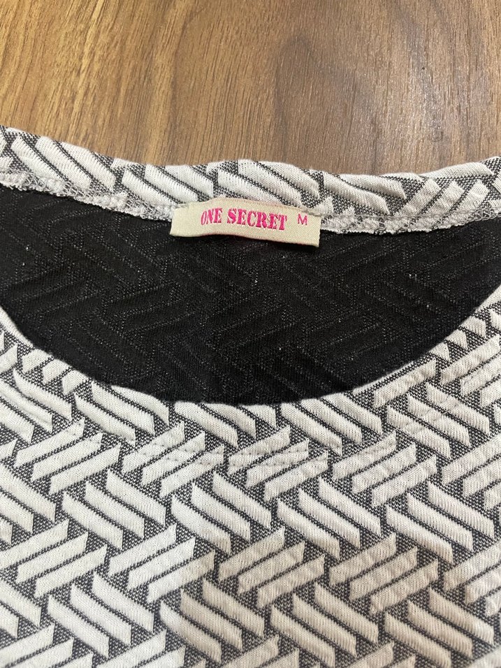 Gri Desenli Kadın Kalem Elbise - Görsel 3