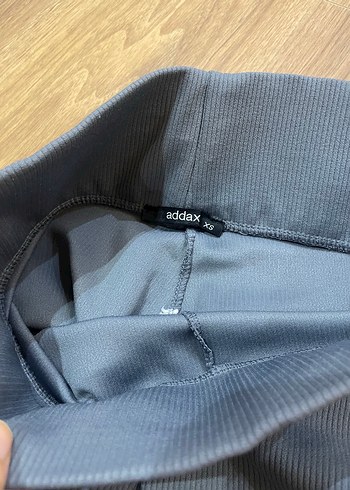 Gri fitilli Kadın Spor Tayt - Görsel 4