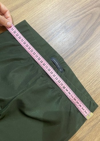 Kadın haki Yeşil parlak Tayt - Görsel 2