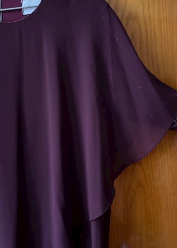 Parlak Mor Kadın Uzun Kollu Elbise - Görsel 4