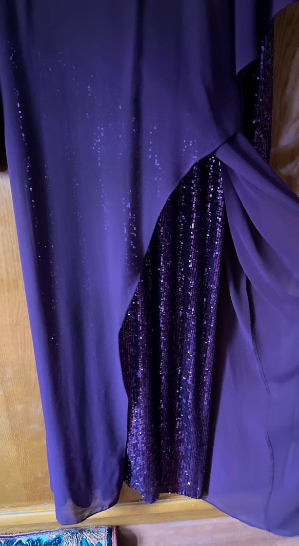 Parlak Mor Kadın Uzun Kollu Elbise - Görsel 5