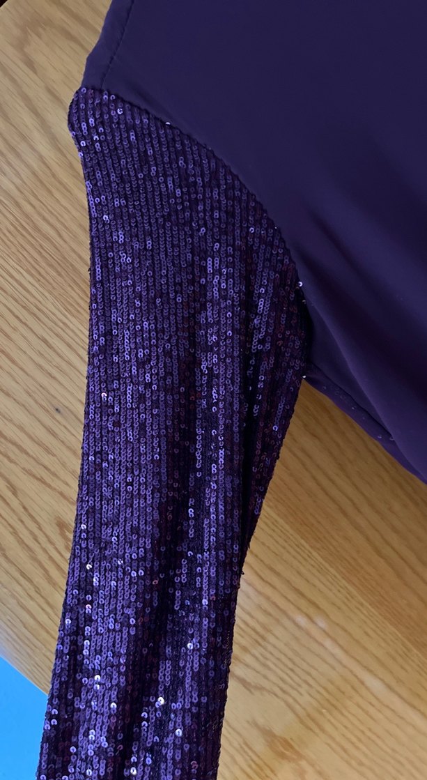 Parlak Mor Kadın Uzun Kollu Elbise - Görsel 3