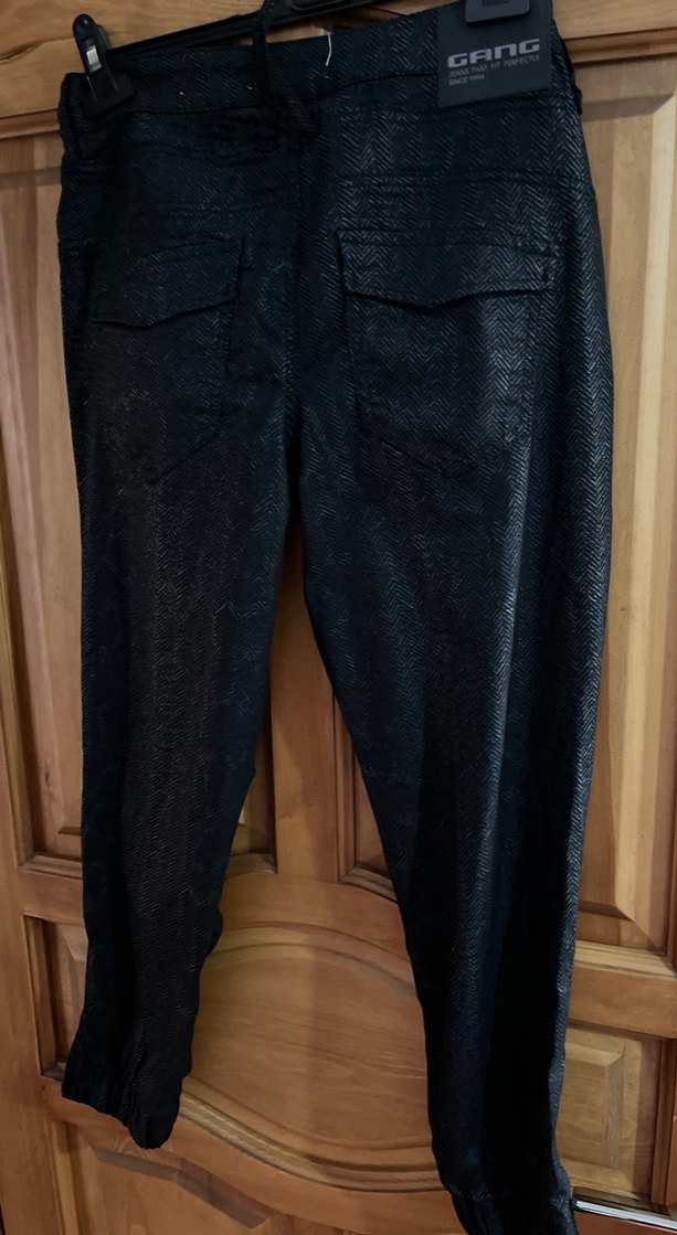 Kadın Siyah Regular Fit Midi Denim Pantolon - Görsel 4