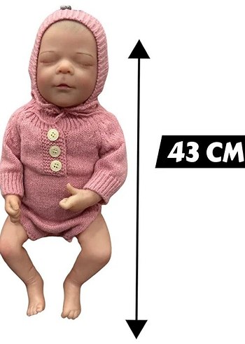 Diğer Yumuşak Dokulu Gerçekçi Bebek 43 cm