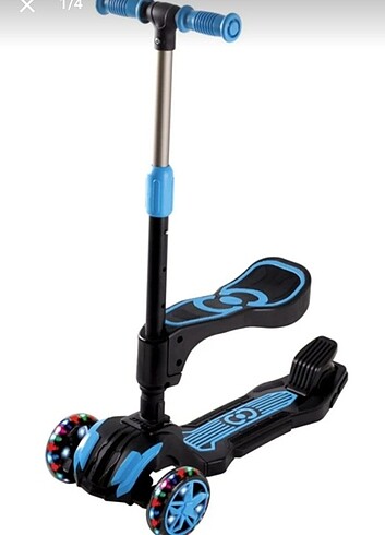 Isikli oturakli 3 teker scooter